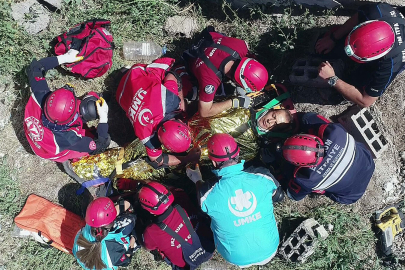 Erzurum'da deprem tatbikatı