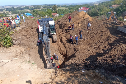 Samsun’da su kuyusu kazısında göçük; 2 kişi toprak altında