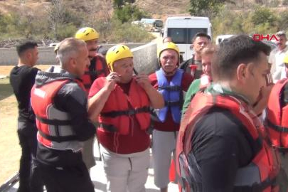 Gazilerin rafting heyecanı