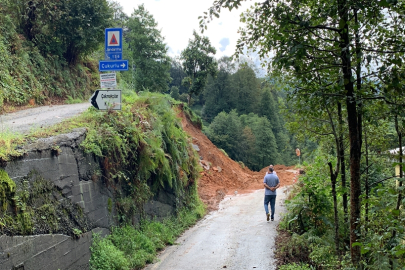 Selde bahçedeki çayları kurtarma çabası