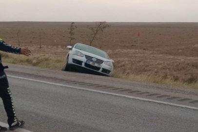 Kum fırtınası zincirleme kazaya neden oldu: 6 yaralı