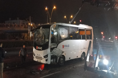 Kayseri’de işçi servisi devrildi: 9 yaralı