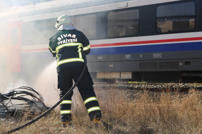 Sivas'ta tren kazası tatbikatı, gerçeği aratmadı