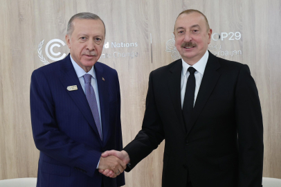 Cumhurbaşkanı Erdoğan, Azerbaycan Cumhurbaşkanı Aliyev ile görüştü