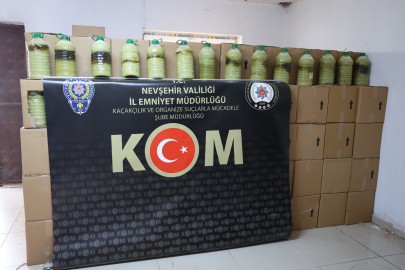 Nevşehir’de 5 bin 370 litre sahte zeytinyağı ele geçirildi