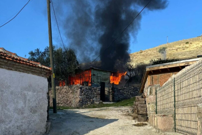 Çanakkale'de müstakil evde yangın