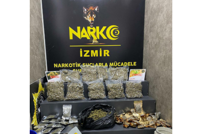 İzmir'de 10 kilo esrar ele geçirildi; 2 tutuklama